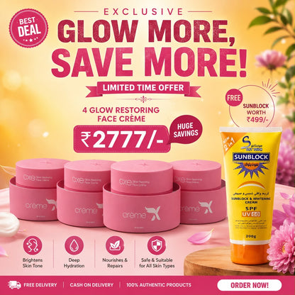 Face cream + sunscreen combo