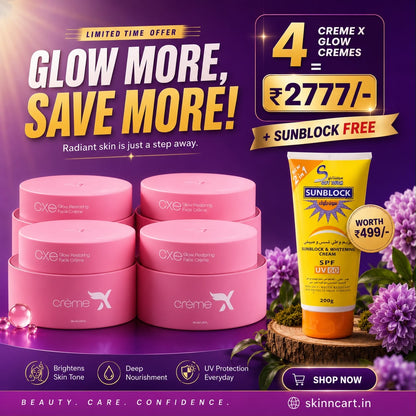 Face cream + sunscreen combo