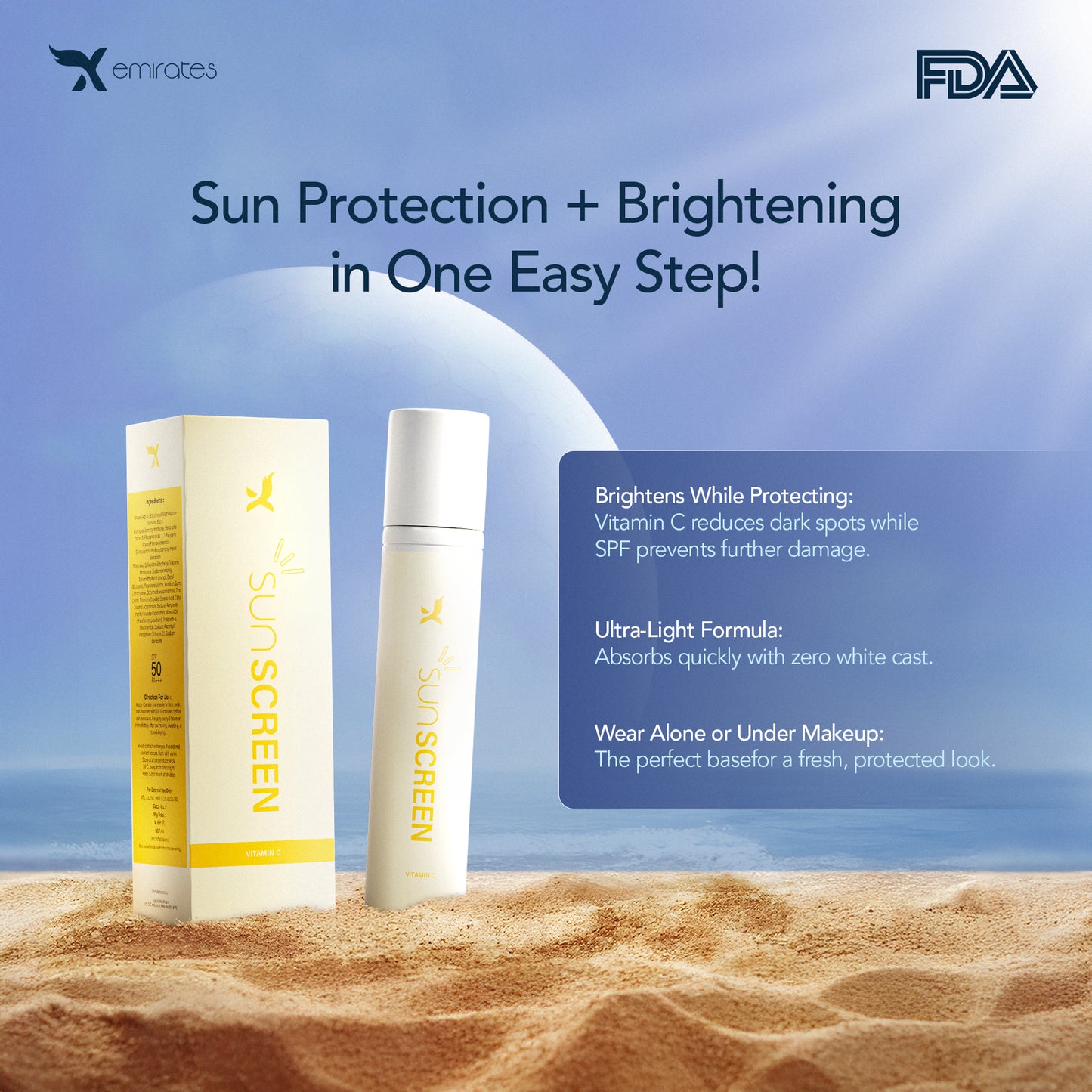 Sunscreen + Moisturiser